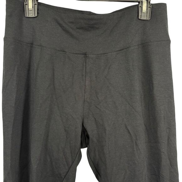 Eileen Fisher Petite High Waisted Ankle Legging Black Pants Soft Knit NWT sz P L - Picture 5 of 16